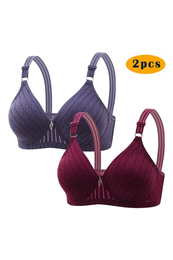 Wireless Bras for Women,Womens Bras,Soft,Stretch Fabric,Solid,Nylon,Spandex,Blue,S(US:4)