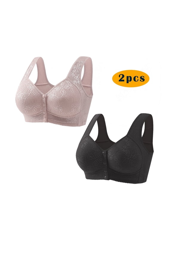 Wireless Bras for Women,Womens Bras,Soft,Stretch Fabric,Solid,Polyester,Black,2XL(US:12)