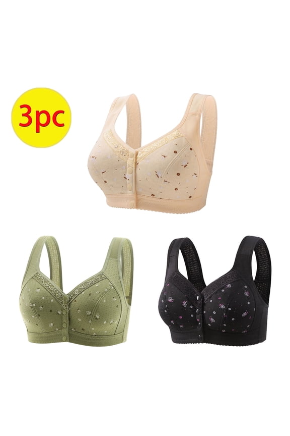 Wireless Bras for Women,Womens Bras,Stretch Fabric,Breathable,Solid,Nylon,Spandex,Khaki,M(US:6)