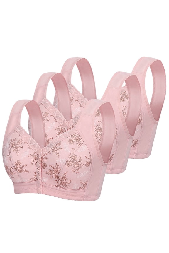 Wireless Bras for Women,Womens Bras,Stretch Fabric,Breathable,Solid,Nylon,Spandex,Red,XL(US:10)