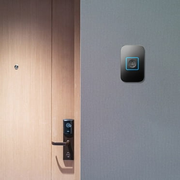 WJHWSX Wireless Doorbell,Smart Doorbell Wireless,2-Way Talk,LED Flashing for Hearing Impaired with 1 Receiver,Plastic