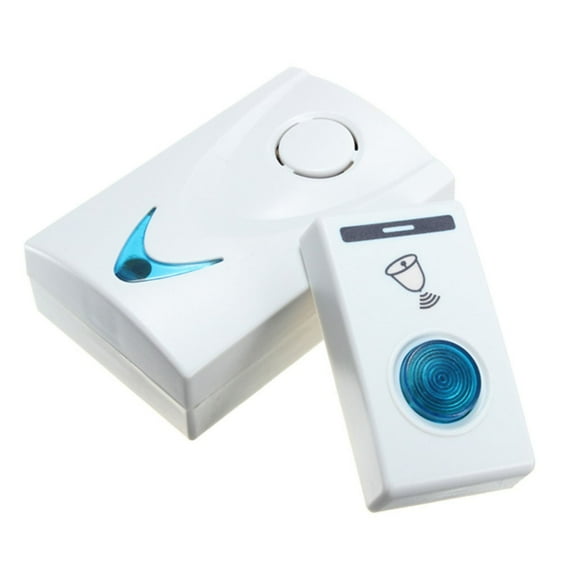 WJHWSX Wireless Doorbell,Smart Doorbell Wireless,LED Flashing for Hearing Impaired with 1 Receiver,ABS,PC