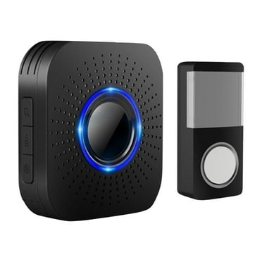 WJHWSX Wireless Doorbell,Smart Doorbell Wireless,LED Flashing for Hearing Impaired with 1 Receiver,ABS