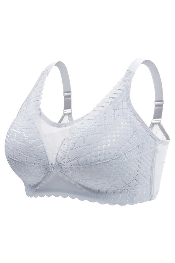 Womens Bras,Push Up Bra,Bras for Women,Breathable,Comfort Fit,Solid,Nylon,Spandex,Blue,M