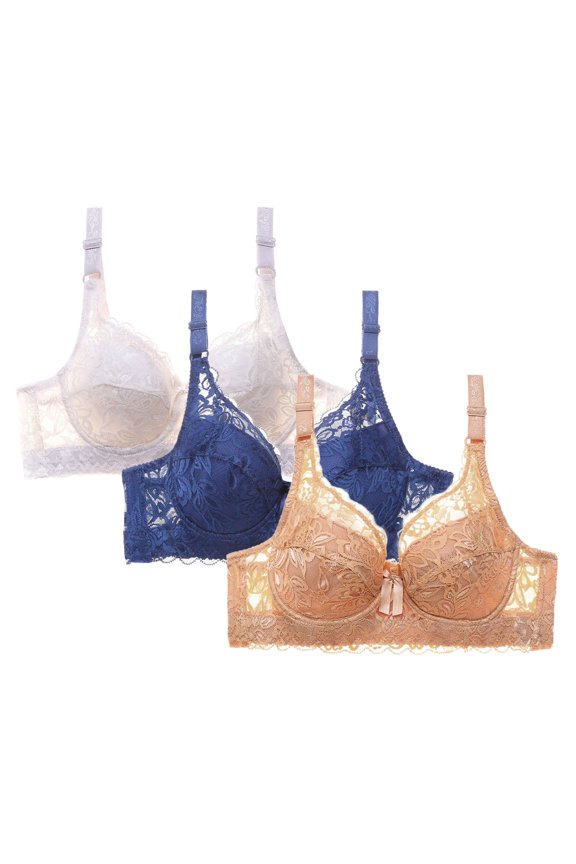 Womens Bras,Push Up Bra,Bras for Women,Comfort Fit,Soft,Solid,Nylon,Spandex,Khaki,4XL