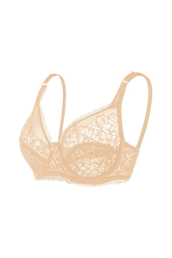 Womens Bras,Push Up Bra,Bras for Women,Comfort Fit,Soft,Solid,Polyester，Spandex ,Beige,38