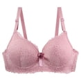 thumbnail image 1 of ATENAR Womens Bras,Push Up Bra,Bras for Women,Soft,Stretch Fabric,Solid,Polyester，Spandex ,Pink,XL, 1 of 6