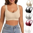 thumbnail image 1 of ATENAR Womens Bras,Push Up Bra,Bras for Women,Stretch Fabric,Breathable,Solid,Cotton,Yellow,2XL, 1 of 10