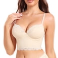 thumbnail image 1 of ATENAR Womens Bras,Push Up Bra,Supportive Bras for Women,Comfort Fit,Soft,Solid,Polyester,White,90B-90D, 1 of 7