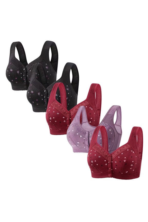 Womens Bras,Wireless Bras for Women,Bras for Women,Comfort Fit,Soft,Solid,Nylon,Spandex,Black,S(US:4)