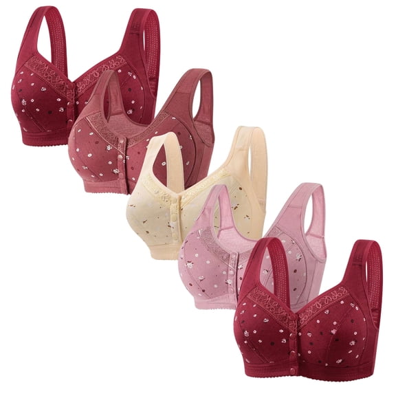 ATENAR Womens Bras,Wireless Bras for Women,Bras for Women,Comfort Fit,Soft,Solid,Nylon,Spandex,Multicolor,XL(US:10)