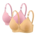 thumbnail image 1 of ATENAR Womens Bras,Wireless Bras for Women,Bras for Women,Comfort Fit,Soft,Solid,Nylon,Spandex,Multicolor,XL, 1 of 8