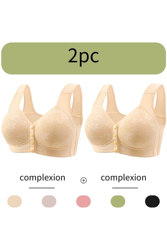 Womens Bras,Wireless Bras for Women,Supportive Bras for Women,Comfort Fit,Soft,Solid,Polyester,Spandex ,Beige,2XL