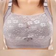 thumbnail image 1 of ATENAR Womens Bras,Wireless Bras for Women,Supportive Bras for Women,Stretch Fabric,Breathable,Solid,Nylon,Gray,42, 1 of 2