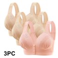 thumbnail image 1 of ATENAR Womens Bras,Wireless Bras for Women,Supportive Bras for Women,Soft,Stretch Fabric,Solid,Nylon,Spandex,Watermelon Red,M(US:6), 1 of 9