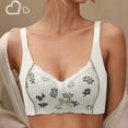 thumbnail image 1 of ATENAR Womens Bras,Wireless Bras for Women,Supportive Bras for Women,Soft,Stretch Fabric,Solid,Nylon,White,4XL(US:16), 1 of 9