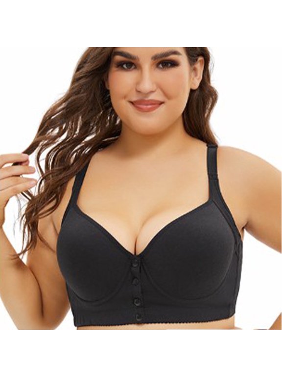 Bras for Women,Bras for Women No Underwire,Nursing Bras,Soft Cup,Breathable,Support,Comfort Fit,Black,48F
