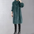 thumbnail image 1 of WJHWSX Womens Dresses,Dresses for Women,Womens Fall Dresses,Long Sleeve,Crew Neck,Warm,Solid,2XL, 1 of 8