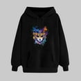 thumbnail image 1 of WJHWSX Womens Hoodies,Black Hoodie,Breathable,Soft,Polyester,Black,M(US:6), 1 of 5