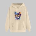 thumbnail image 1 of WJHWSX Womens Hoodies,Hoodies for Women,Breathable,Soft,Polyester,Beige,M(US:6), 1 of 5
