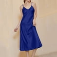 thumbnail image 1 of WJHWSX Womens Nightgown,Long Nightgowns for Women,Moisture Wicking,Breathable,Solid,Dark Blue,M(US:98), 1 of 7