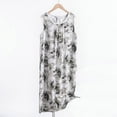 thumbnail image 1 of WJHWSX Womens Nightgown,Nightgowns for Women,Comfort Fit,Breathable,Printed,Black,5XL(US:18), 1 of 3