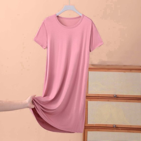 ssuyfkrb Nightgowns for Women,Womens Nightgown,Cooling,Comfort Fit,Lightweight,Watermelon Red,5XL
