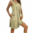 thumbnail image 1 of WJHWSX Womens Nightgown,Nightgowns for Women,Pockets,Breathable,Printed,Yellow,XL, 1 of 7
