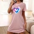 thumbnail image 1 of WJHWSX Womens Nightgown,Nightgowns for Women,Soft,Easy Care,Printed,Pink,S(US:4), 1 of 7