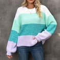 thumbnail image 1 of WJHWSX Womens Sweaters,Sweaters for Women,Crew NeCk,Breathable,Solid,Acrylic,Purple,XL(US:10), 1 of 8