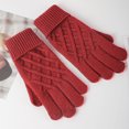 thumbnail image 1 of ATENAR Womens Winter Gloves,Gloves for Women Cold Weather,Cold Resistant,Soft,Fleece,Solid,Polyester,Red,L, 1 of 5