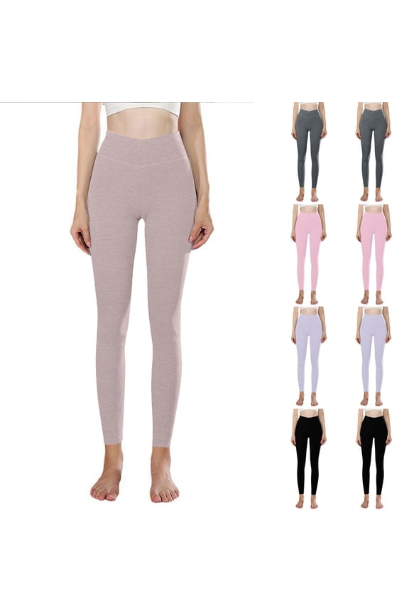 Workout Leggings for Women,Leggings for Women,Pants for Women,Cinched,Comfort Fit,Solid,Nylon,Spandex,Beige,XL(US:10)