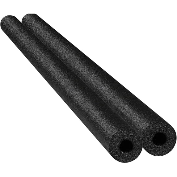 WJJIAO 52" Inches Floating Pool Noodles Foam Tube 2-Pack, Thick Hollow Noodles for Floating in The Swimming Pool (Black)