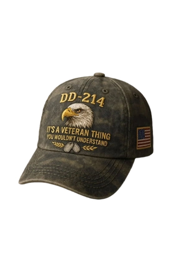 DD 214 This is a Veterans' Matter Hat,Military Service Baseball Cap for Men, Patriotic Veteran Day Gifts