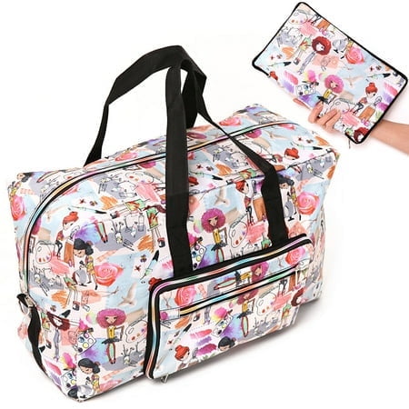 WJKB Travel Duffle Bags Sports Tote Gym Bag Shoulder Weekender Overnight Duffel Bag for Women