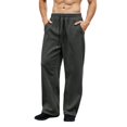 thumbnail image 1 of WJOSBXT Baggy Pants Mens Drawstring Solid Wide Leg Sweatpants 2026 Elastic Waist Workout Sweat Pants Multi Pocket Open Bottom Stretch Jogging Trousers 3XL, 1 of 6