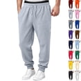 thumbnail image 1 of WJOSBXT Baggy Sweatpants Men Drawstring Joggers Fall 2026 Loose Fit Hiking Trousers Cuffed Stretch Oversized Workout Track Pants with Pockets M, 1 of 8