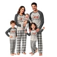 thumbnail image 1 of WJOSBXT Family Matching Christmas Pajama Set with Pockets & Plaid Pants , Long Sleeve Holiday PJs Sleepwear Outfit for Christmas Party Family Photos 3 Months, 1 of 5