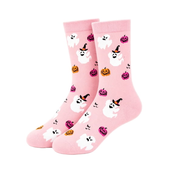 WJOSBXT Halloween Socks Men Women Funny Bat Witch Hat Halloween Graphic Socks 2026 Moisture Wicking Breathable Sock Unisex