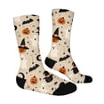thumbnail image 1 of WJOSBXT Halloween Socks Men Women Funny Pumpkin Witch Hat Halloween Graphic Socks 2026 Moisture Wicking Breathable Sock Unisex, 1 of 6