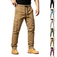 thumbnail image 1 of WJOSBXT Mens Cargo Pants Cuffed Work 2026 Ripstop Water Resistant Tapered Carpenter Pants Lightweight Big and Tall Relaxed Fit Outdoor Tactical Pants L, 1 of 9