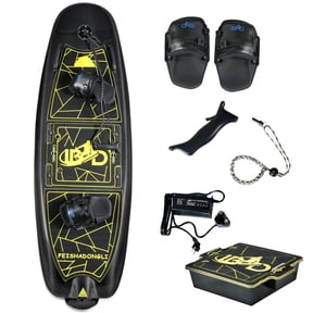 WJSHIPFOR Carbon Fiber High-Speed Electric Surfboard,14 KW Water Jet Surf Board,Max-Speed of 55 KM/h,Battery Life of 60 Min, IP68 Waterproof, Electronic Surfboard for Adult, Custom Design Pattern