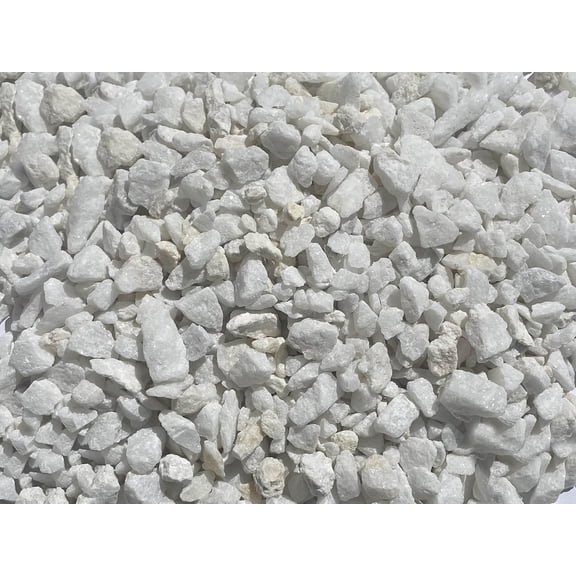 WJSP 40 Lbs White Pea Gravel 1/4-1/2 Inch Natural Dolomite Stone For Garden Landscape Decoration