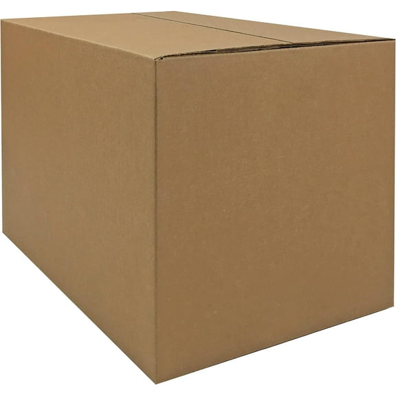 WJSP Brown Small Moving Boxes 10 Pack 16x10x10in Cardboard Shipping Boxes 25lbs Capacity Stackable Storage Containers For Packing Moving Home Organizing