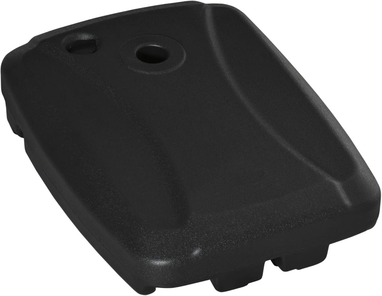 WJSP Cantilever Umbrella Base, 165 lbs. Capacity, Portable Offset Umbrella Stand on Wheels, Mobile, Heavy-Duty, Fillable with Water or Sand, Black