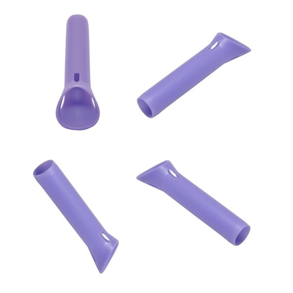 WJSP Dental HVE Evacuation Tips Purple Short 2.5" 11mm Opening 50/Pk Disposable for Oral Suction