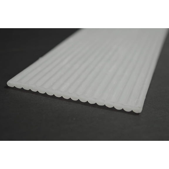 WJSP Dental Utility Wax White 3/16" x 11" Round Rope Strips 64/Pcs for Orthodontic Dental Base