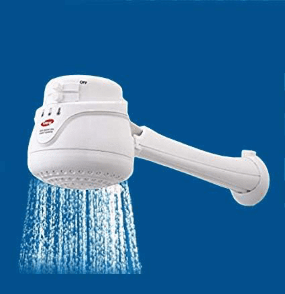 WJSP Electric Shower Head Heater 110v White 3.9kw Instant Hot Water for Bathroom Safety