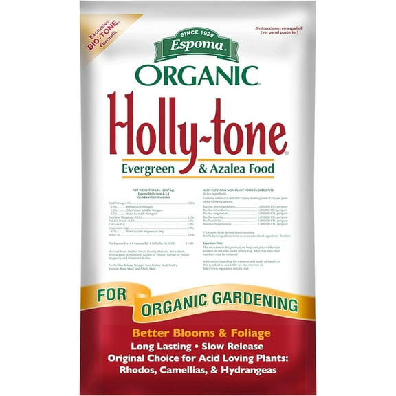 WJSP Fertilizer 4-3-4 50 lb Organic for Acid Loving Plants Azalea Rhododendron Hydrangea