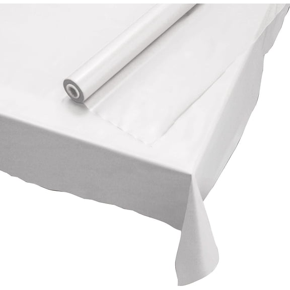 WJSP Paper Tablecover Roll Clear 40x300ft for Party Event Craft Use Rectangular Disposable Table Cover Roll Up to 3600x40in